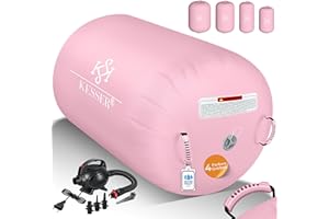 ‎KESSER KESSER® Aufblasbare Airtrack | inkl. Tragetasche & elektr. Luftpumpe | Barrel Tumbling, Yoga, Fitnessmatte, Trainingshilfe, Turnmatte, Balance Trainer, Sportmatte, Gymnastikmatte, Workout