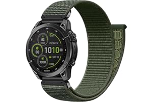 ‎UPEAK Upeak 22mm QuickFit Armband Kompatibel mit Garmin Fenix 7 Armband/7 Pro/6 Pro Armband/6/Fenix 8 47mm/5/5 Plus, Nylon Sportarmband ohne Werkzeug für Garmin Epix Gen 2/Forerunner 965/Garmin Instinct