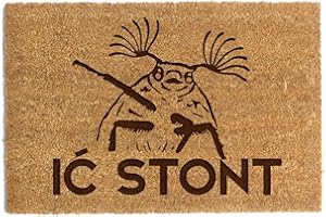 HAPPENINGS Wycieraczka IĆ STONT Kokos Mata pod Drzwi Wejściowe do Domu Antypoślizogwy Spód (40x60cm)