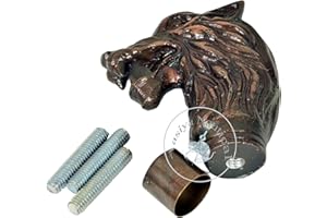 aasiya Nautical Hermoso bastón de Aluminio con Mango de Lobo/Elegante bastón Antiguo/bastón para Caminar