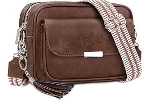 NEWIROVE Sac Bandoulière Femme, Sac à Main Femme Bandoulière En Cuir Pu Pochette Sac A Main Femme Avec Large Sangle Réglable et Amovible Pour Le Shopping, Le Travail et Les Voyages