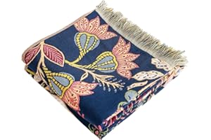 ‎HOORDRY HOORDRY Boho Tagesdecke,100% Baumwolle Komfortable Hochwertige Bettwäsche imLandhausstil,Vielseitige Überwurfdecke für Sofa und Bett 80X160CM，Perfekte Balance zwischen Wärme Granatapfel