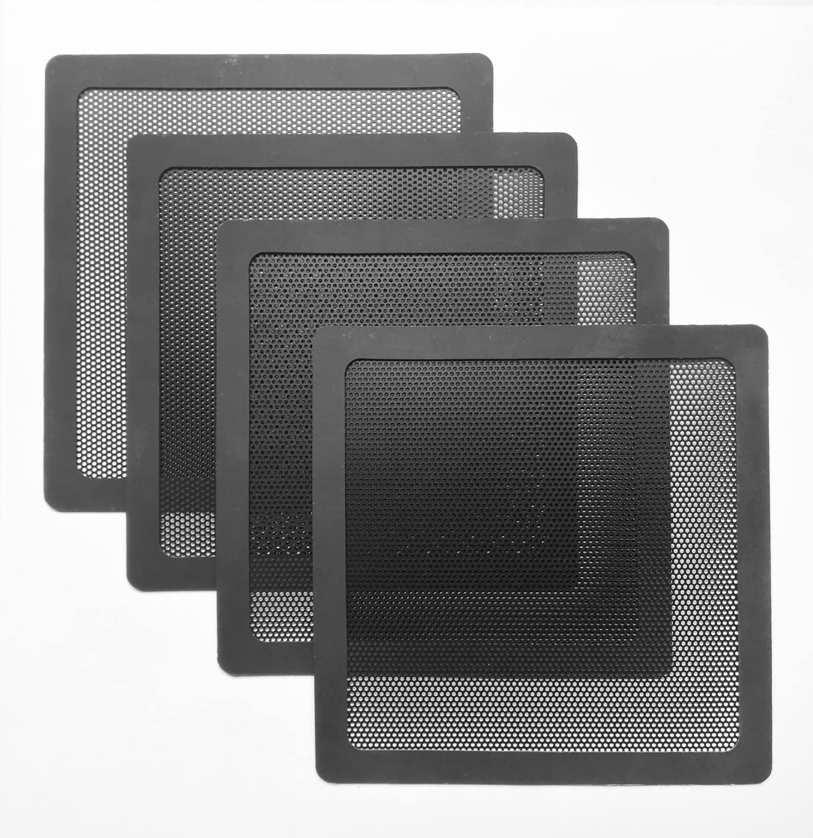 140mm Dust Filter for Computer Cooler Fan, Magnetic Frame PC Fan Dust Mesh PC Cooler Filter Dustproof PVC Cover Computer Fan Grills (4pc Pack)
