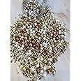Metallic/Shimmer Balls Edible Cupcake Cake Topper Sprinkles (35g Pouch) (Copper, Gold & White)
