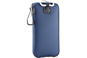 ‎ONEJOY OneJoy Neopren Handytasche mit Karabiner, Leichte & schützende Handyhülle für 6,1–6,9 Zoll Smartphones, große Öffnung & Innentasche [ Marineblau ]