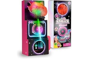 CHIBIES Boom Box - Roxie | Cute Fluffy Party Pets That Flash to the Beat of Music | Interactive Animal Soft Toy Characters