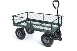 wuuhoo® Chariot de transport Elton – Avec des côtés amovibles, Chariot de jardin en acier et résistant aux intempéries, Chariot de transport jusqu'à 350 kg