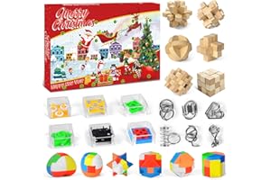 CHMMY Calendario Avvento 2025, Rompecabezas Navidad Cuenta Atrás, Calendarios 24 Días, Christmas Calendario Adviento Regalo para Niñas Niños Adolescentes