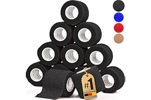 HUND IST KÖNIG selbstklebender Verband, elastische Binde 12x4,7m selbsthaftende Bandage, Haftbandage selbstklebend für Mensch & Tier, Fixierbinde - selbsthaftender Verband selbstklebend, Bandagen