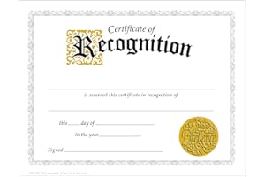 TREND enterprises, Inc. Certificate of Recognition Classic Certificates, 30 ct