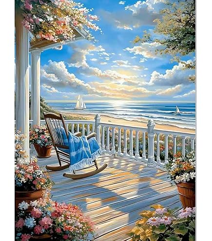 Peinture Numéro Adulte, DIY Paint By Numbers Kit Peinture à L'huile