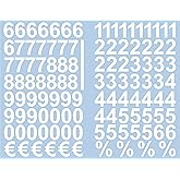 Numeri Adesivi Rossi 3 Cm - 117 Pezzi Autoadesivi Impermeabili Per Esterni, Ideali Per Numeri Civici - Foto 8