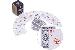 Yellow Mountain Imports American Mah Jongg (Mahjong) Playing Cards, Indigo - 178 Card Set