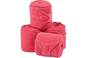Saxon Coordinate Fleece-Bandagen, Packung mit 4 Stück