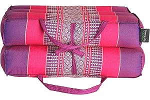 ANADEO YOGAPRODUCTS FOLDABLE - Coussin de Yoga et de Méditation Dépliant Zafu - Modulable - Kapok 100% Naturel et Recyclable - Ferme et Robuste - Confort et Stabilité