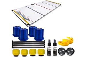 SuperDeker Advanced Ice Hockey Training System | Real Ice Feel, Light Up Sensors Stickhandling Game - 3 Training Modes | 67” x 28.5” Ice Hockey Training Pad