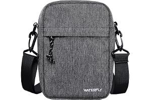 WATERFLY Axelväska axelväska Messenger Bag: Herrväska att hänga liten herr Sling väska män axel crossbag bröstvä