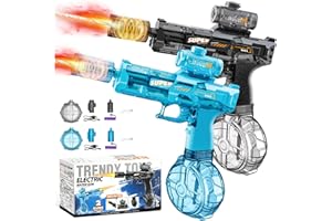 71NMLY 2PCS Pistolet à Eau pour Adultes et Enfants,Pistolet à Eau électrique Longue Portée avec Lumière,Pistolets à Eau électrique Puissant,Plage Extérieure,Piscine,Jouet De Fête(Noir & Bleu)