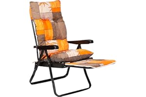 TECNOCUCI TECNOWEB Cuscino Super Imbottito per Sdraio con Carrello - Ideale per Esterni ed Interni - Adatto alle Sdraio Estraibili - 100% Made in Italy