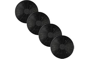 vhbw 4 x zamiennik filtra z węglem aktywnym do KKT Kolbe K606, K122 do okapu wyciągowego - 17,5 cm