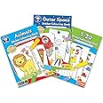 Orchard Toys Outer Space, Animals and 1 to 20 Numbers Sticker Colouring Book Engaging Educational Activity Designed for Preschoolers and Kids Aged 3 to 7 Years – Set of 3