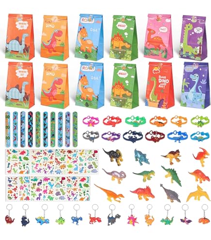 Phlognfy Set De Livres De Coloriage De Dinosaures, 12 Mini-livres Coloriage Enfants + 12 Crayons Cire Empilables (8 Couleurs En 1), Cadeau Fête Dinosaure, Pour Filles Garçons Dino Anniversaire Enfant