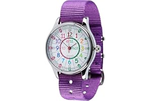 ertt EasyRead Time Teacher Waterproof Kids Watch - Watches for Kids - Learn to Tell The Time Watch for Boys & Girls - 3 Step Time Teacher Kids Watch - Past/to Dial - Analogue with Easy to Read Dial