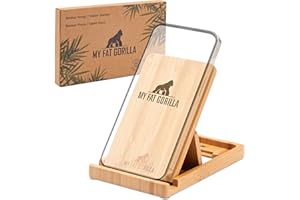 My Fat Gorilla Support pour téléphone Portable et iPad en Bambou - Support réglable pour Smartphone et Tablette en Bois - Support de téléphone Portable - Support de téléphone Portable