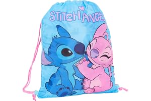 Disney Stitch-väska med dragsko för flickor, gympa, gymväska, pojkar, skola, tränare, simväska, barn, skolryggsäck