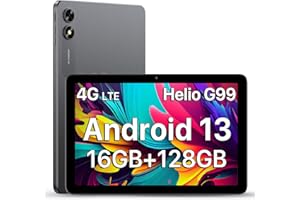 UMIDIGI G3 Tab Ultra Tablette Android 13,16 GO(8+8)+128 GO(TF 1To), G99 Octa Core, Tablette 10.1 Pouces, Double SIM 4G, Tablette Tactile 6000mAh/8MP+8MP/2.4G/5G WiFi/Bluetooth5.2/GPS