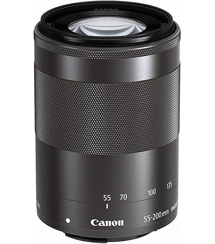 Canon 55-200mm EFM f4.5-6.3 is STM Lens - Black: Amazon.co.uk