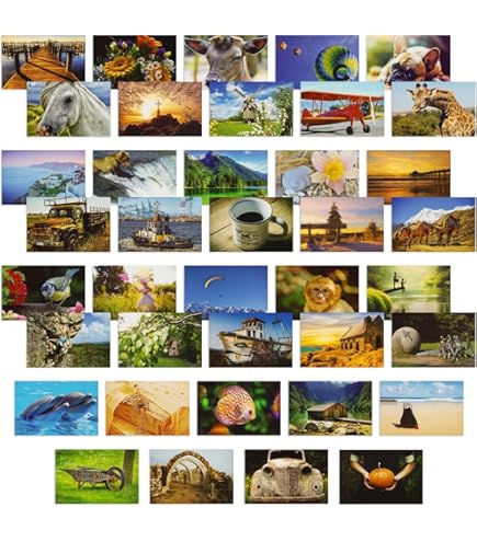 San Marino Vintage Landscape Postcards - 20-Piece Set Of World Travel Greeting Cards