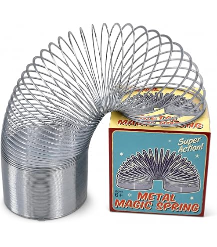 Just Play Original Slinky 3er-Pack – Riese, Classic & Junior – Das Wackelige Metallfederspielzeug