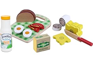 CHRISTIAN TANNER Tanner - Der kleine Kaufmann DEKO "Brotzeit" Vesper-Set (Kaufladenzubehör, 10-teiliges Set, verschiedene Artikel) 0802.9