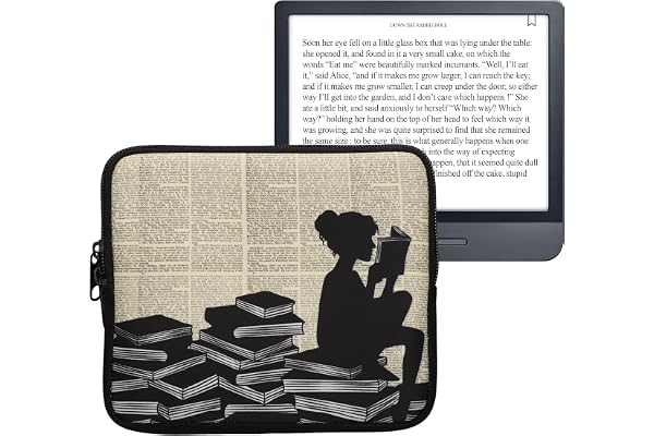 kwmobile Housse de Protection pour Liseuse - Étui de Protection pour E-Reader en Néoprène - Noir-Beige