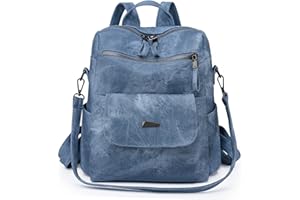 Puwuzixi Women Backpack Waterproof Anti-Theft Lightweight PU Fashion Travel Multipurpose Convertible Purse Shoulder Bag Handbag Backpack