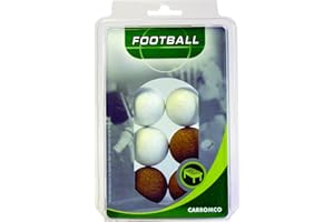 Carromco Balles de Baby-Foot, 3 x liège, 3 x Blanc