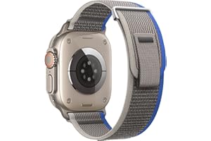 SONGSIER Pasek Trail Loop kompatybilny z Apple Watch Strap Ultra 49mm 45mm 44mm 42mm 41mm 40mm 38mm, nylonowe regulowane paski sportowe do serii Iwatch Se 8 7 6 5 4 2 3 1 Mężczyzna Kobieta, 42/44/45/49mm