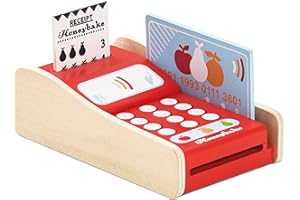Le Toy Van - TV320 - Lernspiel ab 2 Jahren, Pos-Spielzeug für Kinder mit Quittung und Kreditkarte, ökologisches Spielzeug, Montessori-Spiel, aus FSC-zertifiziertem Holz und Farben auf Wasserbasis