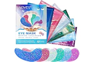 FRDUGA Augenpads,Eye Pads Collagen Augenpads Gegen Augenringe,Taschen,Anti-Falten-Straffung,Eye Patch,Eye Mask Feuchtigkeit spendende Anti Falten Eye Pad,Augen Patches,12 Paar