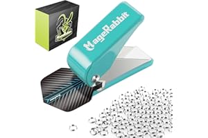 MageRabbit Dart Flight Locher mit 100 Metall-O-Ringen, Dart zubehör,Dart Werkzeuge,Flügel-Lochzange für Darts， Robuste Metall-Lochzange für präzises Stanzen von Dartflügeln