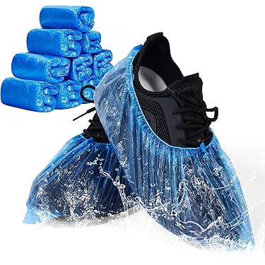 Lot 200 Surchaussures Jetables Protège Chaussures Couvre-chaussure Tissu Non-tissés Antidérapant