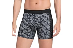 HANSILK Męskie bokserki na inkontynencję moczu, zmywalne spodnie na inkontynencję, cienkie letnie bokserki z oddychającej siateczki z lodowego jedwabiu