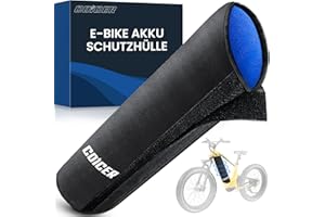 COICER Funda protectora para batería de bicicleta eléctrica, 28 – 45 cm de circunferencia, protección de transporte para mayor alcance, ajuste universal, cubierta para baterías integradas de bicicleta