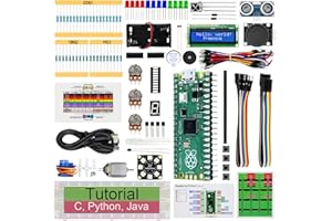 Freenove Super Starter Kit for Raspberry Pi Pico (Included), Dual-core Arm Cortex-M0+ Microcontroller, 588-Page Detailed Tutorial, 177 Items, 94 Projects, Python C Java Code