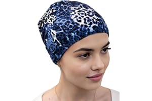 DERESINA HEADWEAR Gorro Oncológicos de Bambú para Dormir Hombre y Mujer, Suave y Transpirable, Gorros para Quimioterapia Pérdida de Cabello, Turbantes Quimio, Antideslizante, Cómodo, Uso Interior y Exterior - Deresina