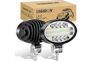 RIGIDON 2 Pcs Ovale Faro da Lavoro Led, 5.5 Pollici 20W Flood Spot Luci di Lavoro a Led, Fari di Profondità, Barra Led Fuoristrada Per Auto Trattore Escavatore Camion SUV ATV 4x4,12V 24V 6000K