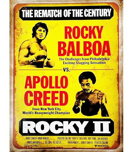 Poster Rocky Vs Apollo, Stampa Su Tela 70x100 Cm, Decorazione Moderna Per Sala, Camera, Ufficio, Pronto Da Appendere