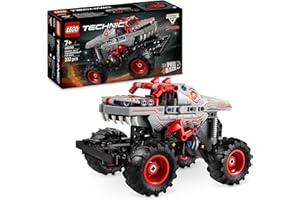 LEGO Technic Monster Jam ThunderROARus con Motor de Carga Manual, Camión Monstruo Dinosaurio de Juguete, Vehículo para Espectáculo Monster Truck, Regalo para Niños y Niñas de 7 Años o Más 42200