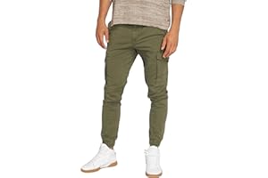 JACK & JONES Jack and Jones Hombre Slim Cargo Pantalón Dobladillo Cerrado
